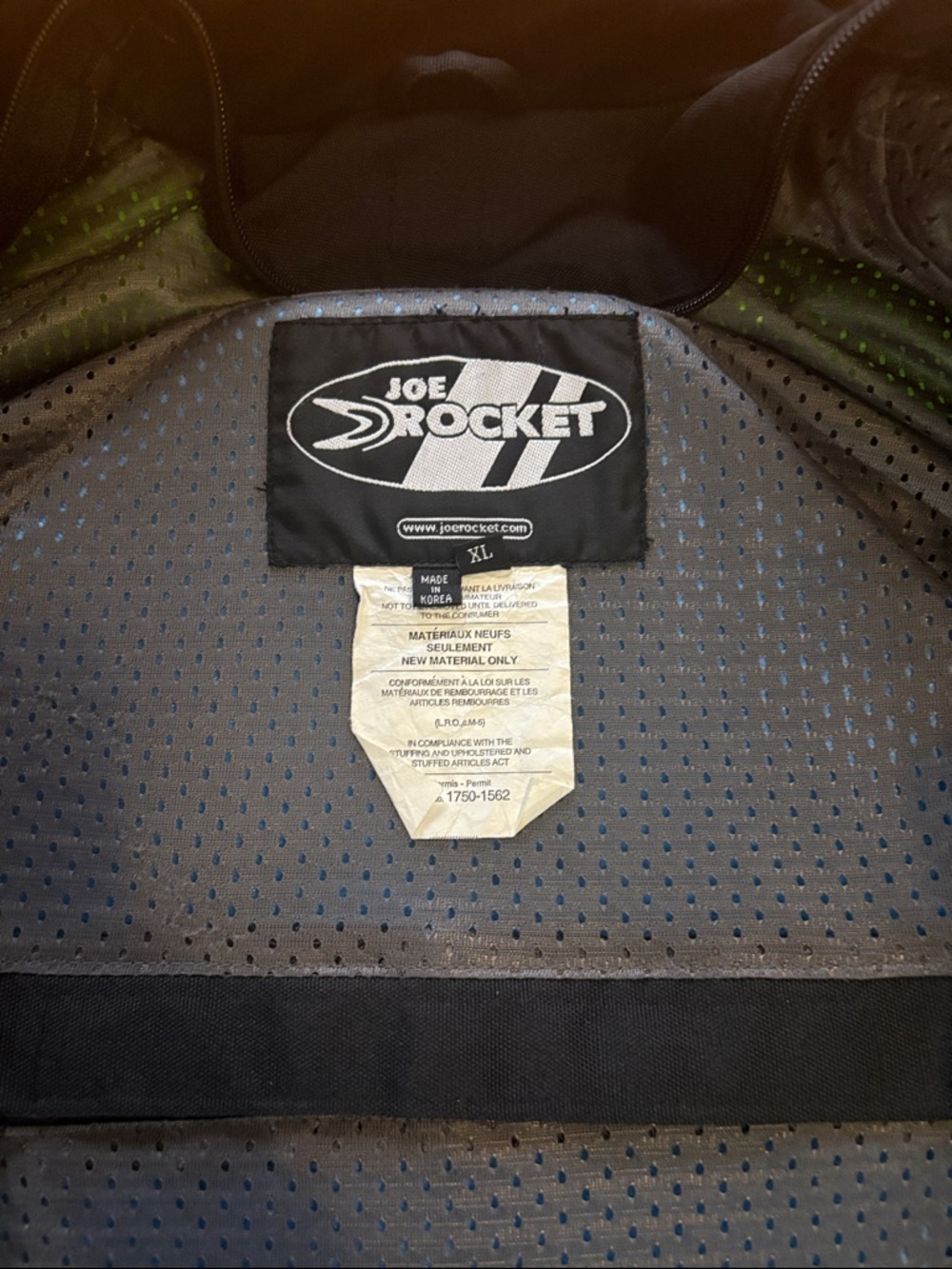 Joe Rocket XL Jacket - Picture 3 of 3